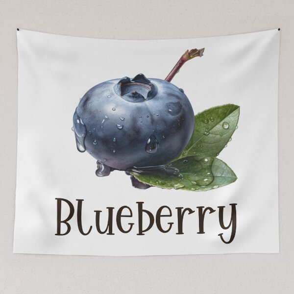 Item preview, Watercolor Illustration of Blueberry  designed and sold by Sketch-Shack.