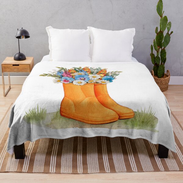 Item preview, Rubber boots and bouquet of flowers designed and sold by OtterFactory.
