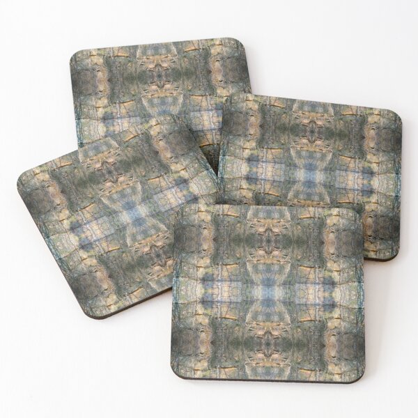 Item preview, Reflected rock face in calm water, symmetrical pattern 2 designed and sold by Heidemüllerin.