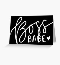 Bossbabe Grußkarte