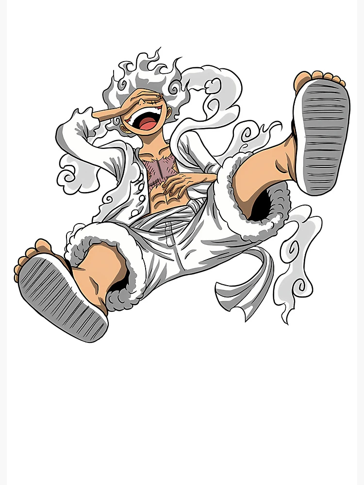 Anime Monkey D Luffy Gear 5 Art Board Print for Sale by Bims13