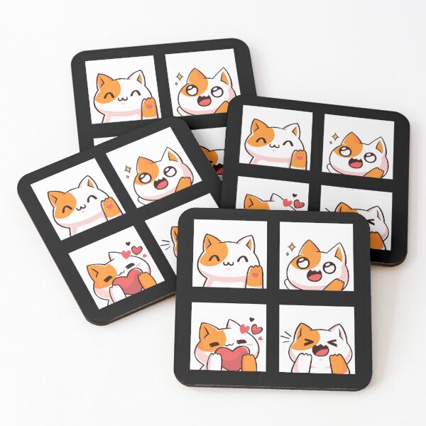 Item preview, Four Cute Cats designed and sold by ThePunkyGoose.