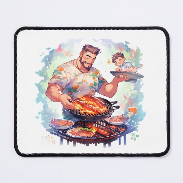 Item preview, Fathers Day Grillmaster Dads BBQ Grill Master Barbecue Cooking Outdoor Dad Season Time King designed and sold by MartynGrey.