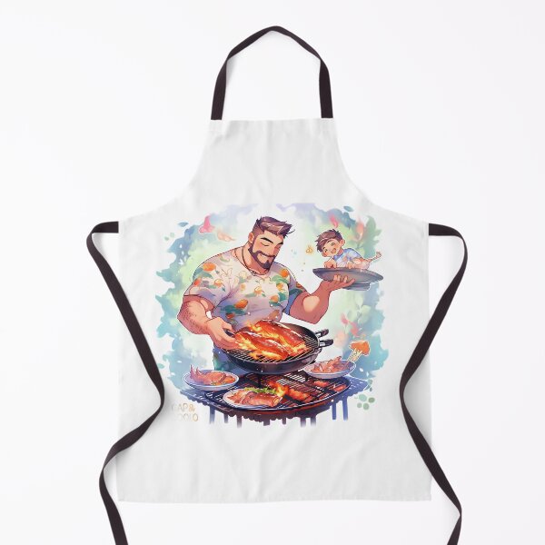Item preview, Fathers Day Grillmaster Dads BBQ Grill Master Barbecue Cooking Outdoor Dad Season Time King designed and sold by MartynGrey.