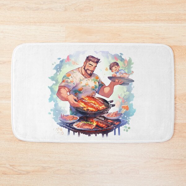 Item preview, Fathers Day Grillmaster Dads BBQ Grill Master Barbecue Cooking Outdoor Dad Season Time King designed and sold by MartynGrey.