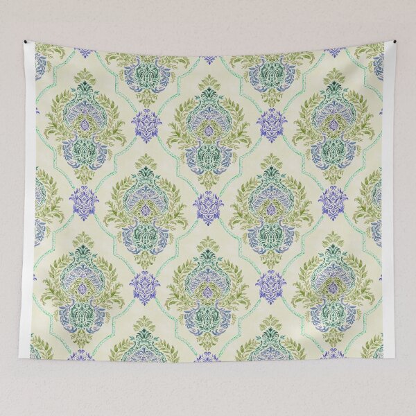 Item preview, Damask modern yellow designed and sold by Alessandro Remo Mazzoni Remotextiles.