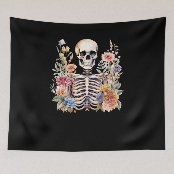 Item preview, Bones and Botany in Watercolor Style Flower Skeleton designed and sold by AnnaMDesign.