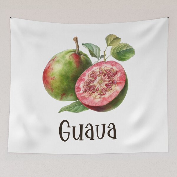 Item preview, Watercolor Illustration of Guava  designed and sold by Sketch-Shack.