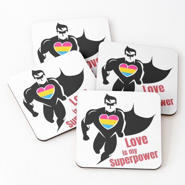 Item preview, LGBTQ Superhero, Love Is My Superpower, Pansexual Flag designed and sold by Savchuk-Vova.