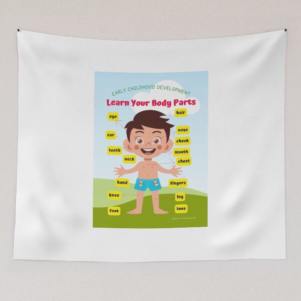 Item preview, Classroom Posters Learn Your Body Parts & other School/Home Learning Supplies & Gifts  designed and sold by AlonaM.