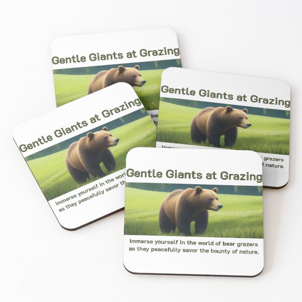 Item preview, Gentle Giants at Grazing. Nature's Dining: The Bear Grazer designed and sold by chaiyarit.