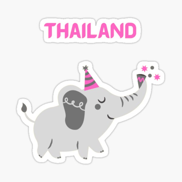 Item preview, Thailand Trip thailand elephant birthday elephant birthday party designed and sold by EsraaAshraf.