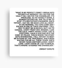 Dwight Shrute - The Perfect Crime Metal Print