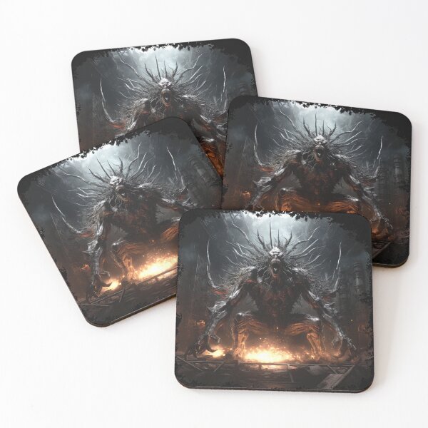 Item preview, MAJESTIC UNDERGROUND MONSTER ART - BLACK METAL INSPIRED DESIGN designed and sold by CoputerEasel.