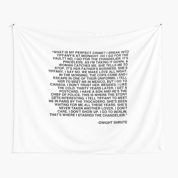 Dwight Shrute - The Perfect Crime Tapestry