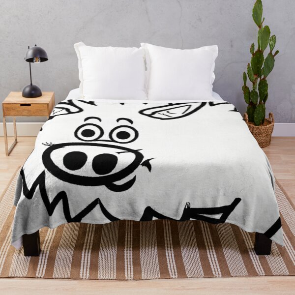 Item preview, Porkypine line drawing black and white designed and sold by Soup Du Jour.