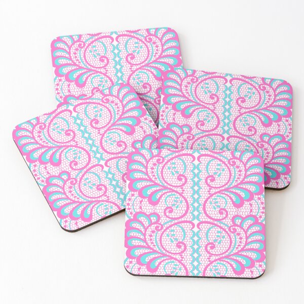 Item preview, Lace ribbon blue and pink designed and sold by ArtAngiTresors.