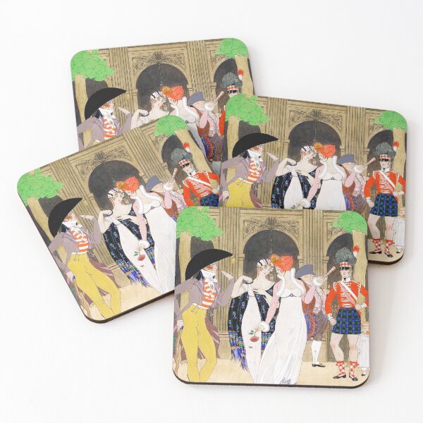 Item preview, La Merveilleuse au Palais Royal George Barbier designed and sold by EdgyEdgeArt.