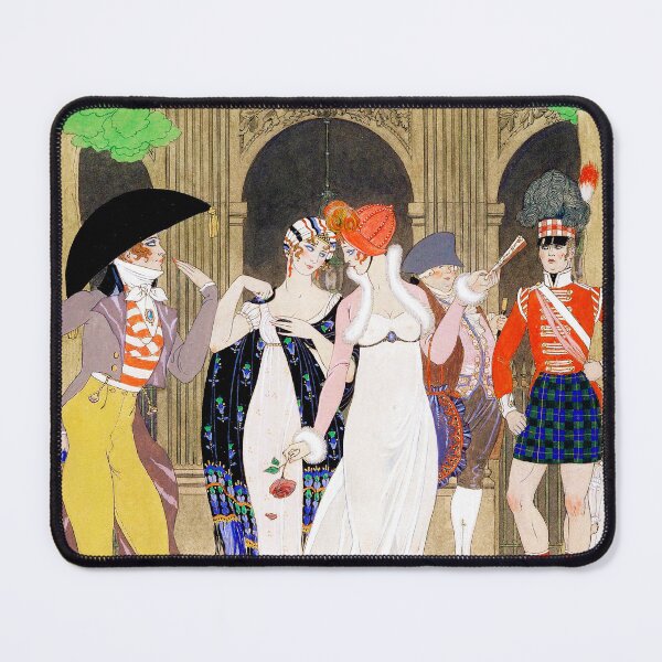 Item preview, La Merveilleuse au Palais Royal George Barbier designed and sold by EdgyEdgeArt.