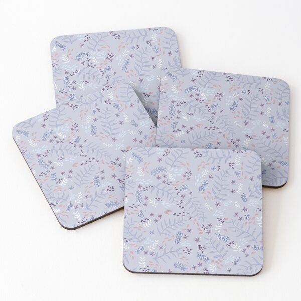 Item preview, Blue, Purple and Peach Botanical Pattern designed and sold by Fern and Quill.