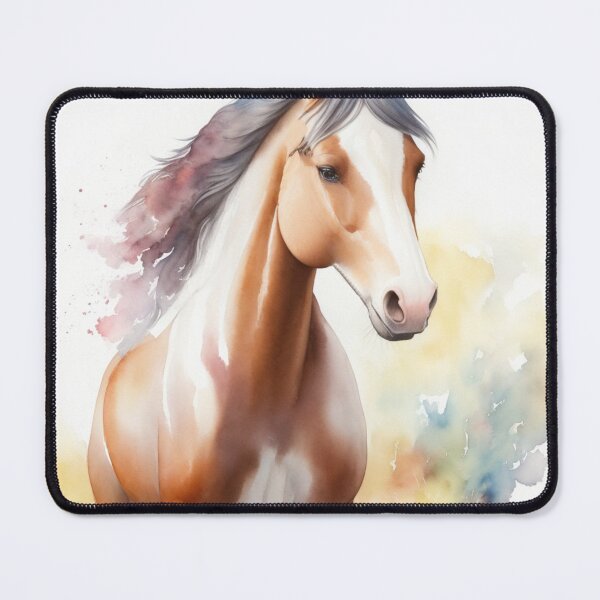 Item preview, Welsh Cob Elegance: Watercolor Horse Face Art Print designed and sold by Artforhorse.