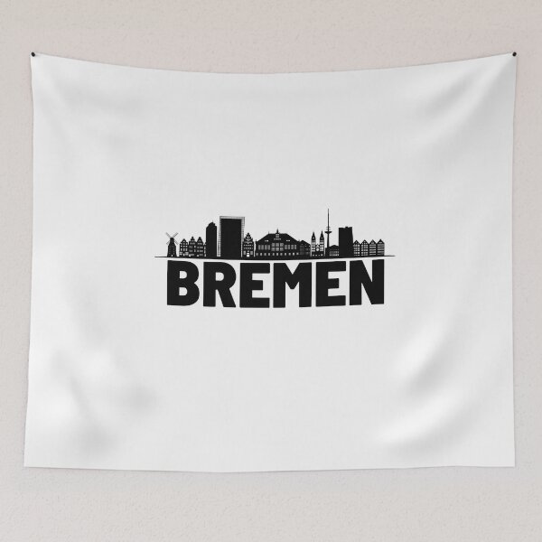 Item preview, Bremen city silhouette illustation  designed and sold by DeluxBee.