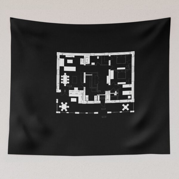 Item preview, Detailed architectural private house floor plan	 designed and sold by fnfuytkp86.
