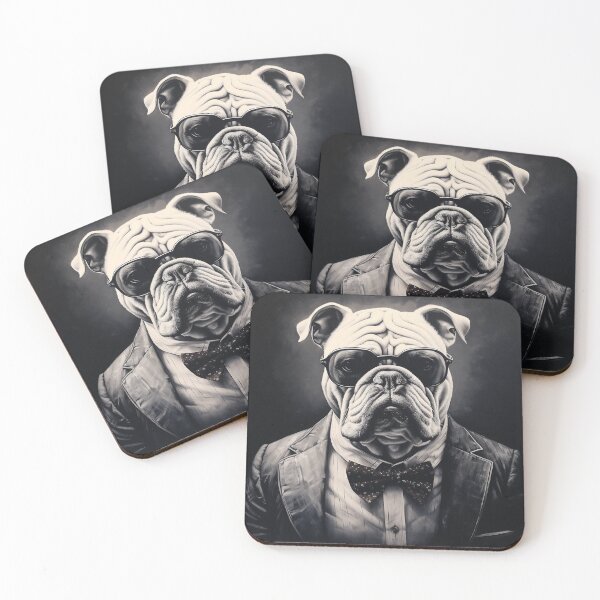 Item preview, British Bulldog in Sunglasses & Suit Art designed and sold by redstar19.