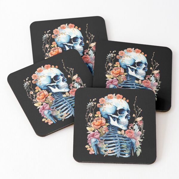 Item preview, Bones and Botany in Watercolor Style Pretty Skeleton designed and sold by AnnaMDesign.