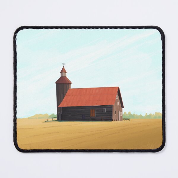 Item preview, Rustic Homestead Art Tranquil Farm Retreat Painting designed and sold by Arctic frame studio.