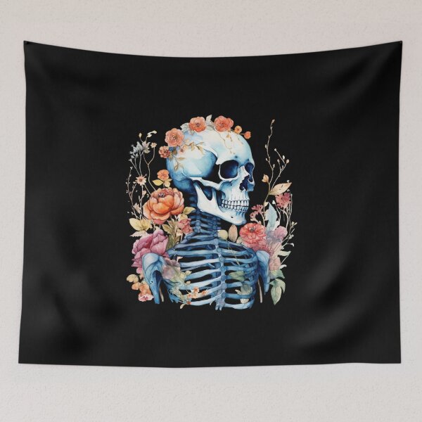Item preview, Bones and Botany in Watercolor Style Pretty Skeleton designed and sold by AnnaMDesign.