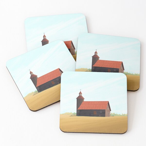 Item preview, Rustic Homestead Art Tranquil Farm Retreat Painting designed and sold by Arctic frame studio.