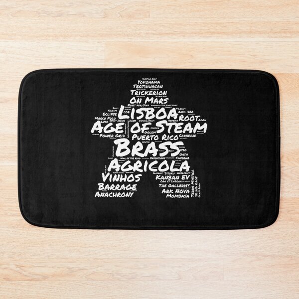 Item preview, I Play White - Meeple Word Cloud for Board Game Enthusiasts designed and sold by Zanda-Nerd-Shop.