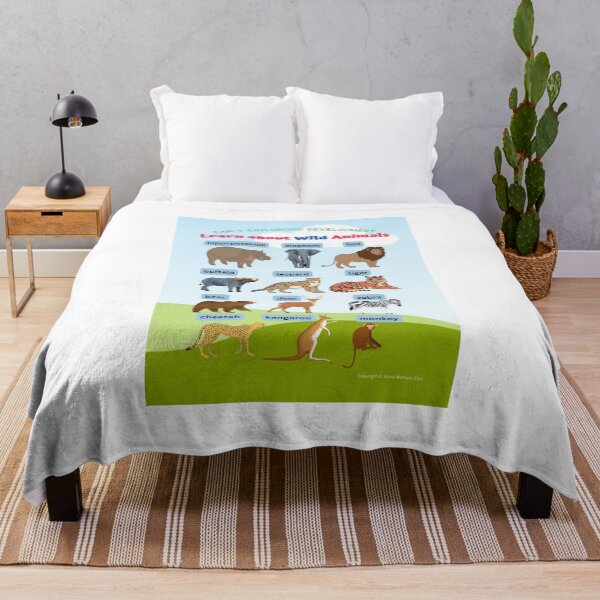 Item preview, Learn about Wild Animals Classroom Poster/Chart & other School/Home Learning Supplies & Gifts designed and sold by AlonaM.
