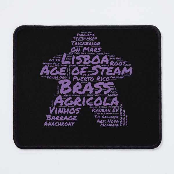Item preview, I Play Purple - Meeple Word Cloud for Board Game Enthusiasts designed and sold by Zanda-Nerd-Shop.