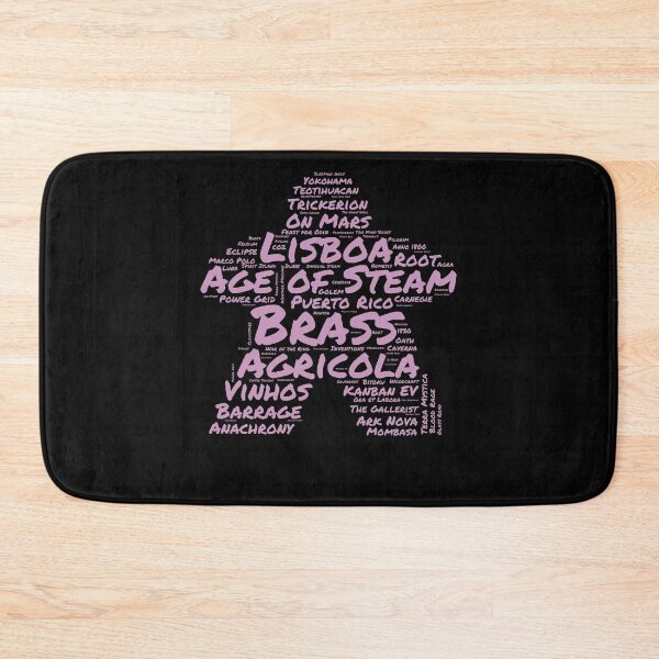 Item preview, I Play Pink - Meeple Word Cloud for Board Game Enthusiasts designed and sold by Zanda-Nerd-Shop.