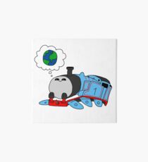 'The little blue engine who wanted to see the world' - Thomas the Tank Engine Art Board