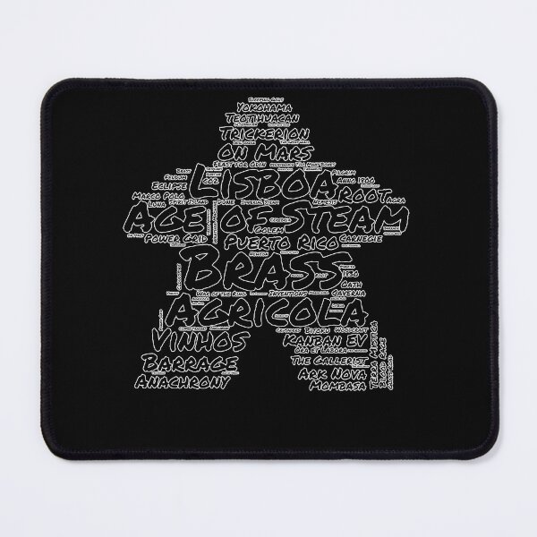 Item preview, I Play Black - Meeple Word Cloud for Board Game Enthusiasts designed and sold by Zanda-Nerd-Shop.