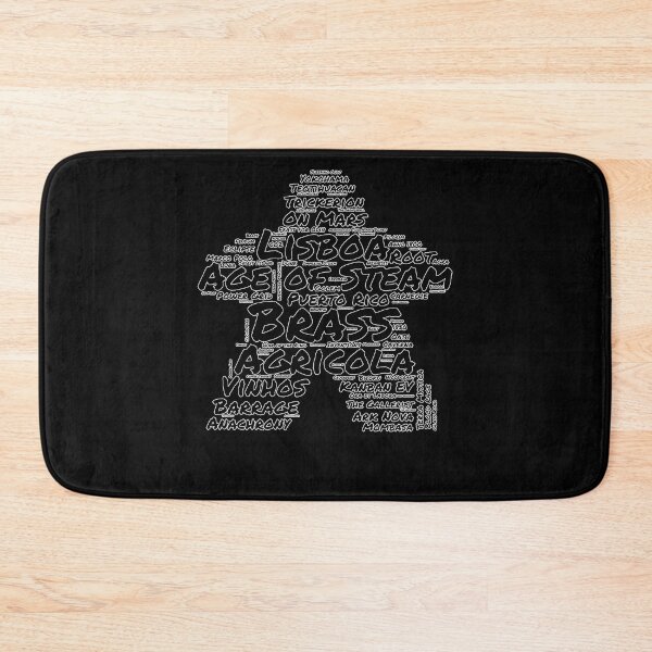 Item preview, I Play Black - Meeple Word Cloud for Board Game Enthusiasts designed and sold by Zanda-Nerd-Shop.