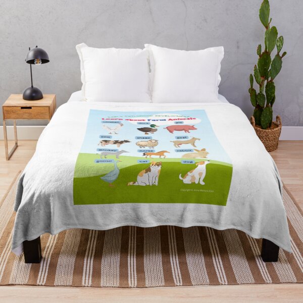 Item preview, Learn about Farm Animals Classroom Poster/Chart & other School/Home Learning Supplies & Gifts designed and sold by AlonaM.