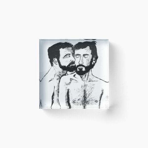 Item preview, Gay illustration - The two bearded lovers designed and sold by garadraw.