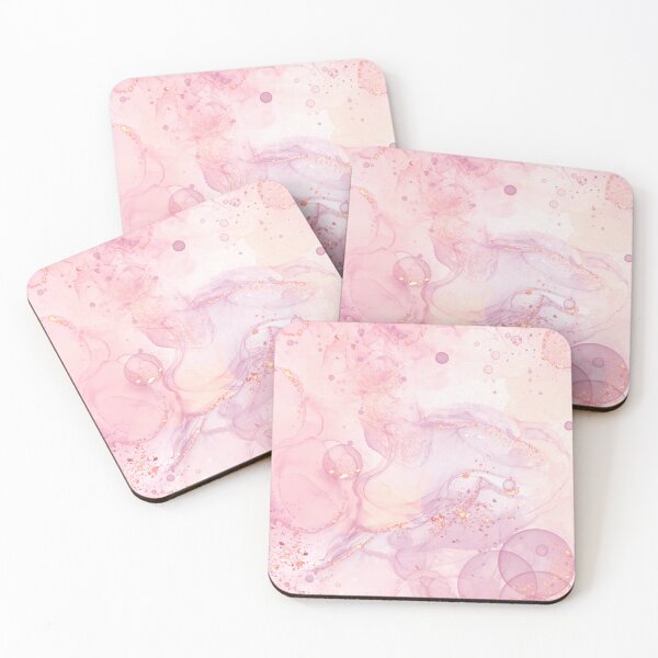 Item preview, Abstract pink and gold bubbles designed and sold by SharPeiArt.