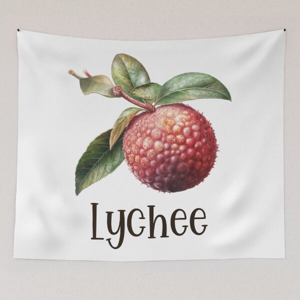 Item preview, Watercolor Illustration of Lychee  designed and sold by Sketch-Shack.