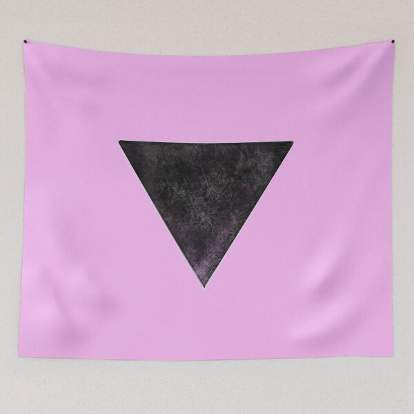Item preview, Black triangle - pink background designed and sold by Themys24.