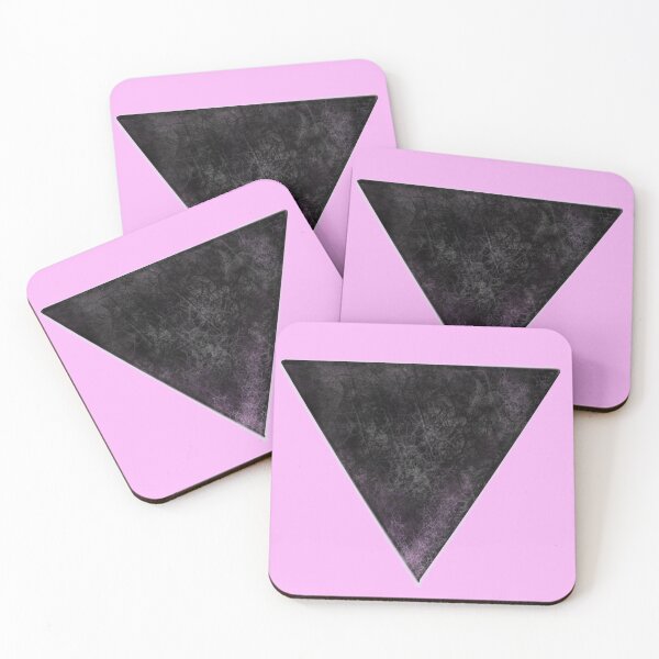 Item preview, Black triangle - pink background designed and sold by Themys24.