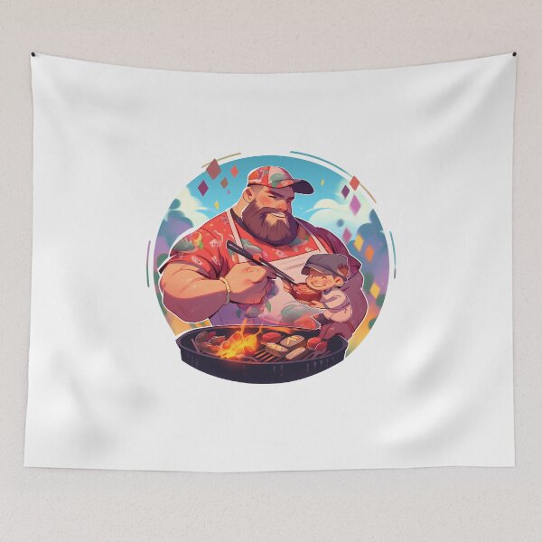 Item preview, Fathers Day Grillmaster Chef Daddy Family BBQ Day, Dad Grilling Papa Grill Master Season King designed and sold by MartynGrey.