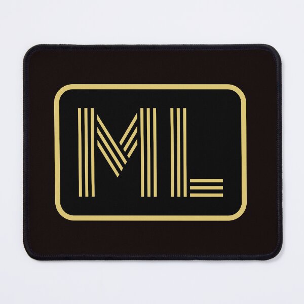 Item preview, ML Initials Gold Geometric Letters designed and sold by Jeallan Designs.