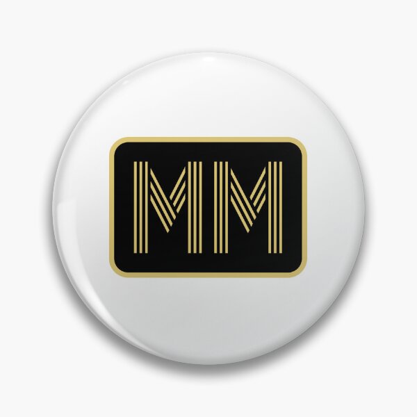 Item preview, MM Initials Gold Geometric Letters designed and sold by Jeallan Designs.