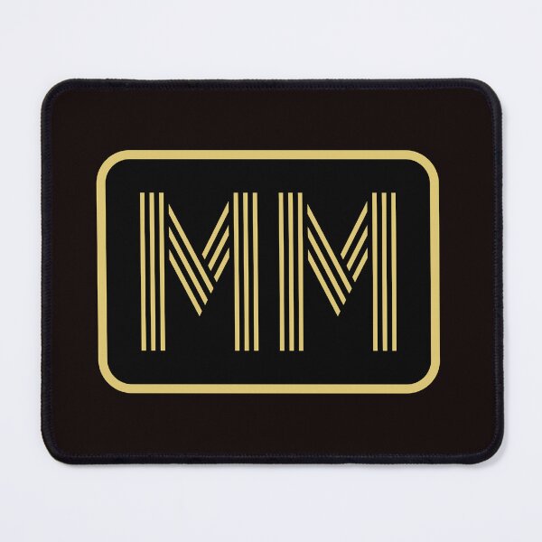 Item preview, MM Initials Gold Geometric Letters designed and sold by Jeallan Designs.