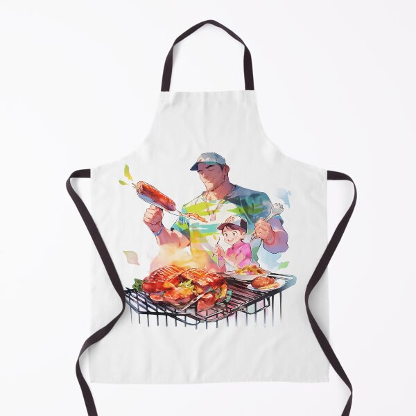 Item preview, Father Day Grillmaster Young Fathers Grilling BBQ Dad and Son Family Grill Master Time King Season designed and sold by MartynGrey.